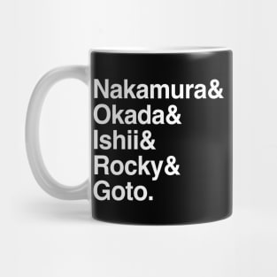 Helvetica List CHAOS! NJPW Mug